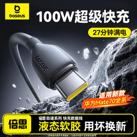 【社群专享】倍思 劲速系列 快充数据线 USB to Type-C 100W