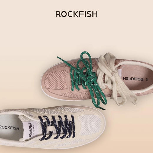 Rockfish 933薄底德训鞋早春新款软底运动休闲舒适百搭网面阿甘鞋 商品图1
