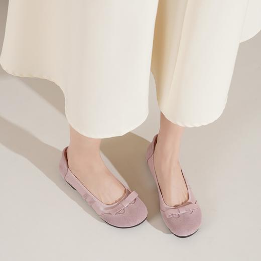 西村名物2025年春季新款舒适软底平跟百搭浅口单鞋T25AE14361 商品图1