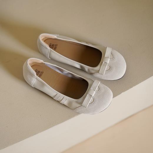 西村名物2025年春季新款舒适软底平跟百搭浅口单鞋T25AE14361 商品图5