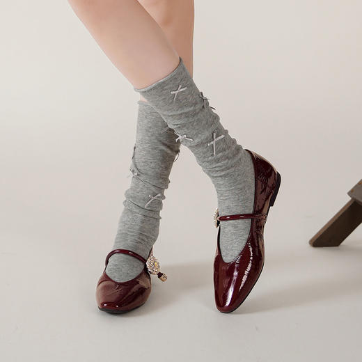 【新款玛丽珍】西村名物2025年夏季新款舒适软底平跟中式风玛丽珍浅口单鞋T25AE15671 商品图6