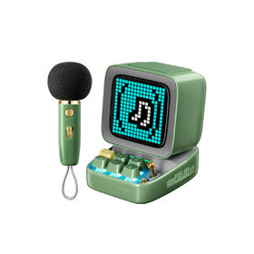 Divoom 像素 K歌音响 蓝牙k歌音响唱歌生日礼物话筒高音质复古音箱