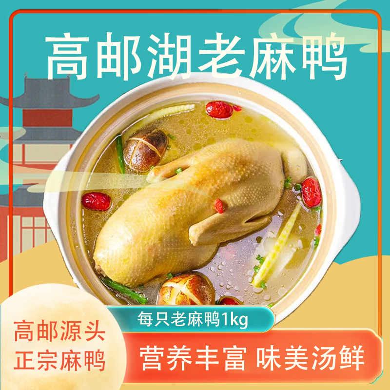 高邮湖2年生老麻鸭1kg/只*1只
