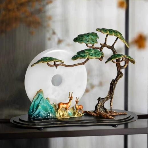 Yl-RD7259C 迎客松平安扣摆件 410*170*210 商品图1