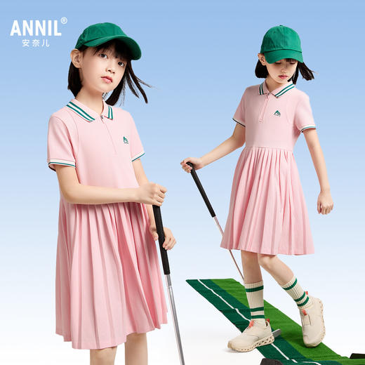 女童短袖连衣裙夏季新款安奈儿童装EG523037 商品图1
