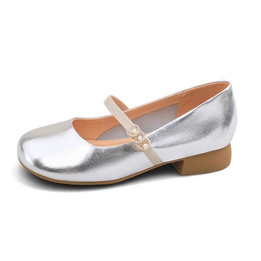 Safiya/索菲娅2025春夏圆头浅口玛丽珍软底百搭珍珠仙女风单鞋 SFD1111147/SFD3111147 商品图9