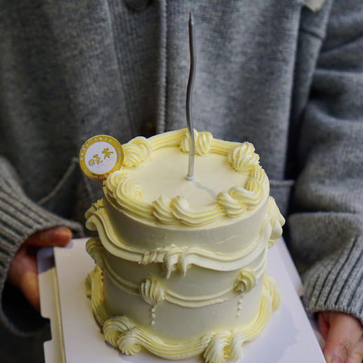 复古白脱奶油蛋糕 商品图0