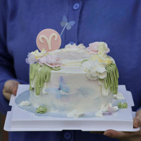 蝶恋春花｜白羊座生日蛋糕