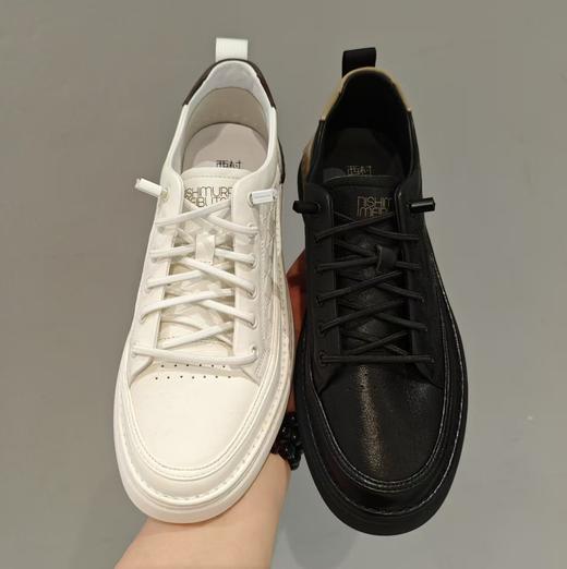 西村名物2025年春季新款舒适软底系带休闲男鞋男板鞋X15AW16321 商品图1