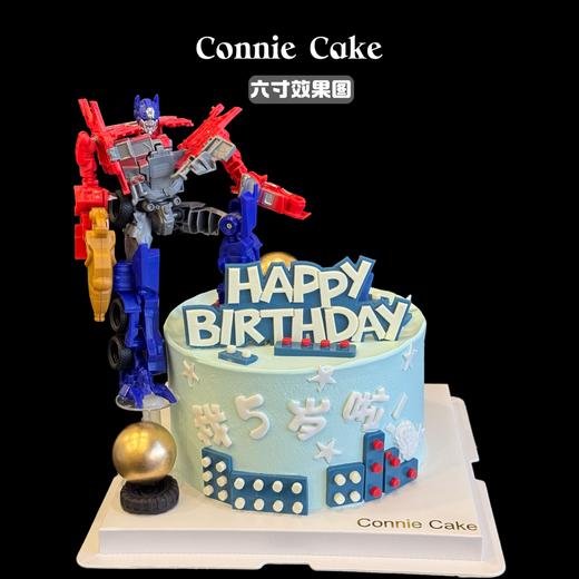 变形金刚 小男孩生日蛋糕 商品图0
