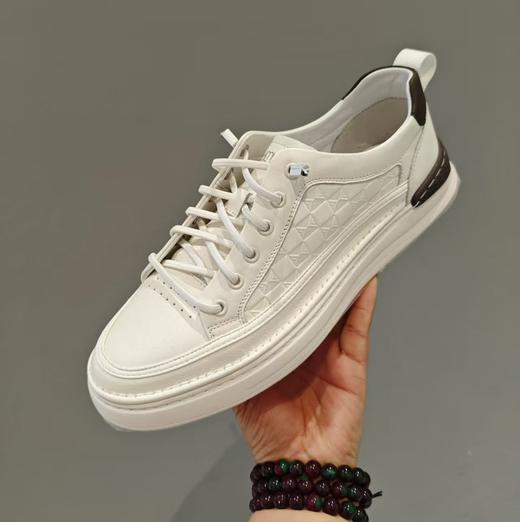 西村名物2025年春季新款舒适软底系带休闲男鞋男板鞋X15AW16321 商品图2