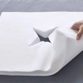 40cm*40cm 一次性洞巾美容院趴巾十字洞巾按摩床头巾spa推拿趴脸巾床头巾