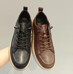 西村名物2025年春季新款舒适软底休闲系带商务男鞋X15AW16281