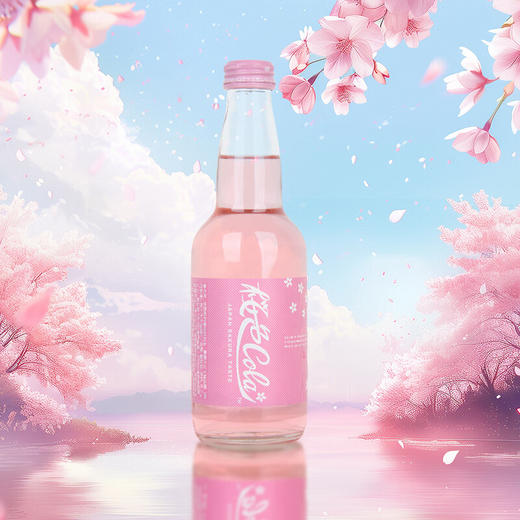 齐藤樱花味可乐型碳酸饮料330ml/021462 限定收藏款樱花味粉色可乐 商品图0