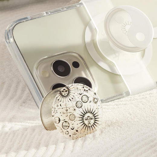 1【植物基·地球】天体物理 POPGRIP泡泡骚 PlantCore植物基系列 银色 日月星 商品图1