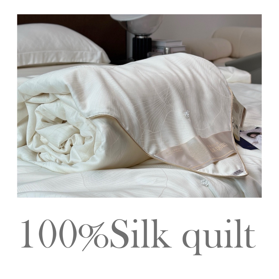 【限时秒杀】自然醒100%蚕丝被玻尿酸提花蚕丝中长丝夏凉被手工春秋被空调被芯蚕丝冬被CY（不参与优惠券）