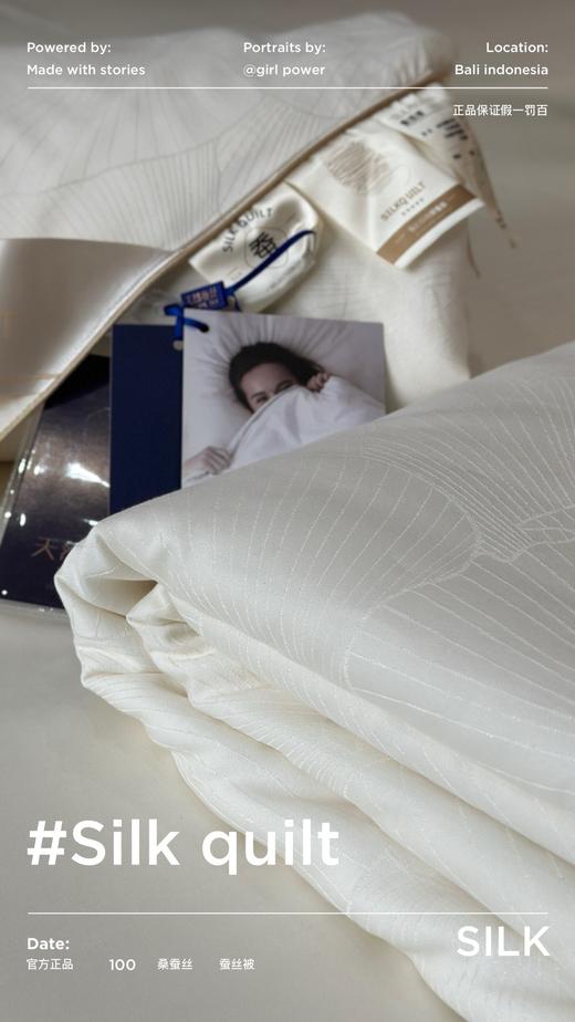 【限时秒杀】自然醒100%蚕丝被玻尿酸提花蚕丝中长丝夏凉被手工春秋被空调被芯蚕丝冬被CY（不参与优惠券） 商品图8