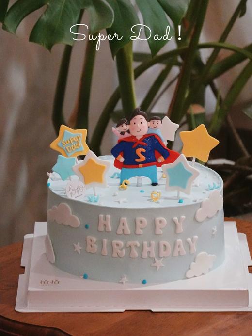 「超人爸爸」翻糖巧克力·100%动物奶油（主图6寸·提前3天预订） 商品图3