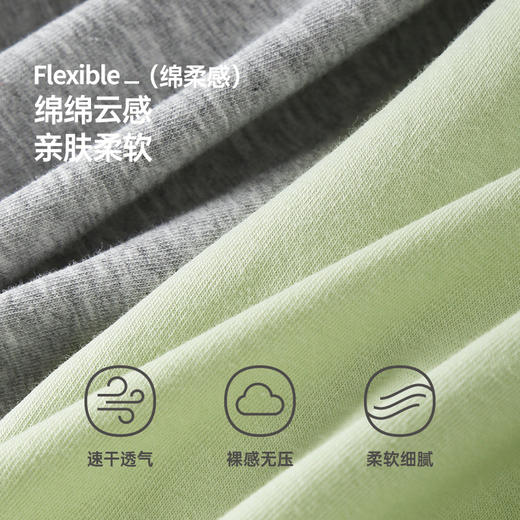芬腾纯棉内裤男款夏季冰丝抗菌裆平角裤青年运动透气大码四角短裤 商品图2
