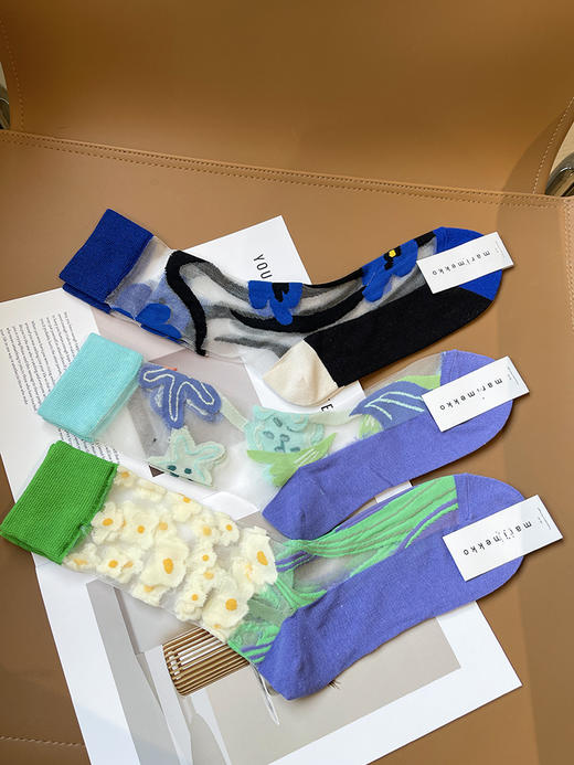 现货 THS-无 mari家 有故事的袜子 夏季彩色水晶丝袜 13色 CU1284 商品图10