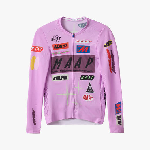 MAAP 男士 Drome Pro Air LS Jersey 3.0 竞赛粉 长袖骑行服 商品图5