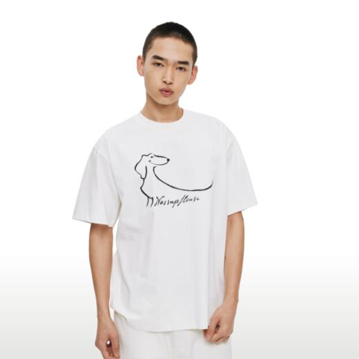 WassupHouse腊肠简笔画印花短袖T恤 商品图3