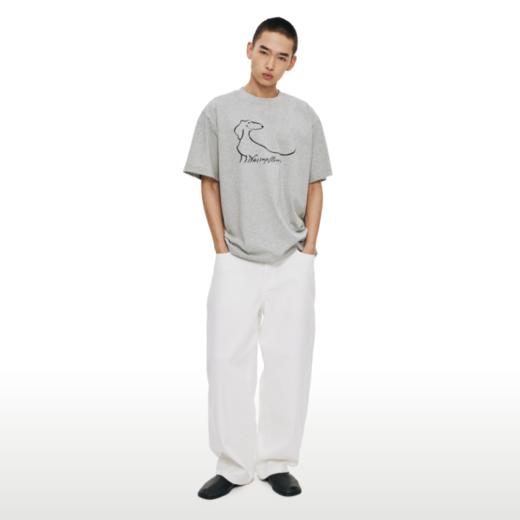 WassupHouse腊肠简笔画印花短袖T恤 商品图4