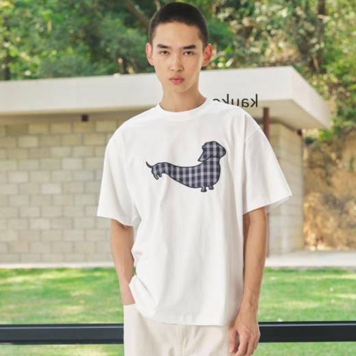 WassupHouse腊肠犬贴布绣短袖T恤 商品图1