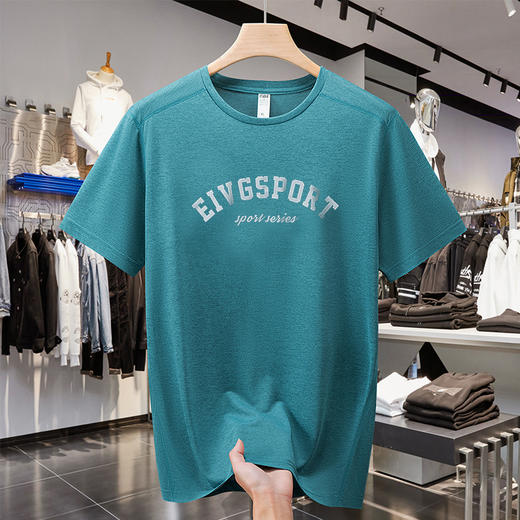 【M】【速干】【DH】大依优型大码短袖T恤加肥加大宽松休闲胖子打底半袖男士上衣潮流 商品图1