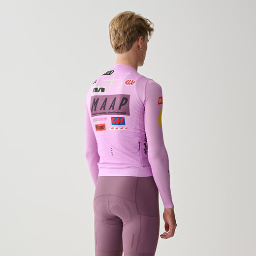 MAAP 男士 Drome Pro Air LS Jersey 3.0 竞赛粉 长袖骑行服 商品图1