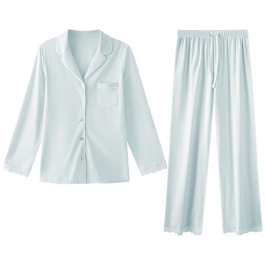 武汉爱帝 女式轻体棉莫长袖家居服 商品图6