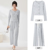 武汉爱帝 小香风女式花纱长袖长裤套装 商品缩略图7
