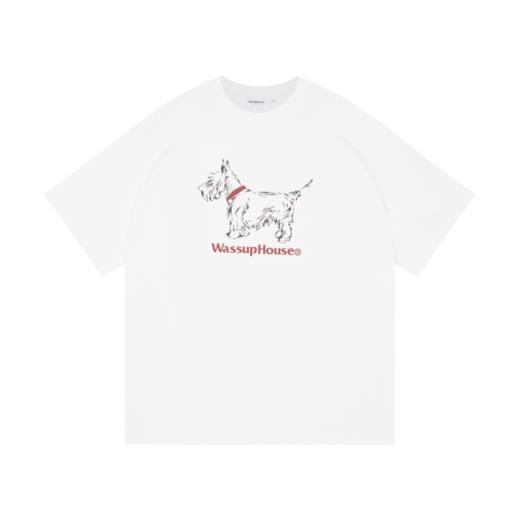 WassupHouse西高地简笔画印花短袖T恤 商品图7