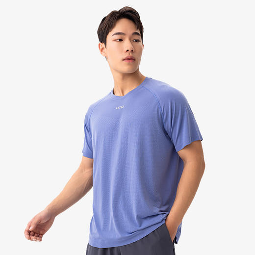【踏春出发】UTO/悠途向氢男女Coolmax运动短袖圆领吸汗运动户外快干休闲半袖 商品图1
