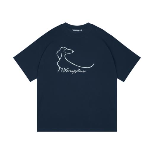 WassupHouse腊肠简笔画印花短袖T恤 商品图6