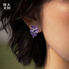 【浙大文创】浙江大学求是紫藤耳饰 商品缩略图1