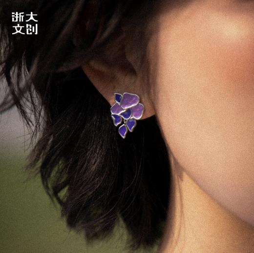 【浙大文创】浙江大学求是紫藤耳饰 商品图1