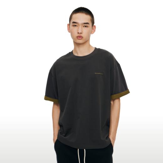 WassupHouse宽松双色短袖T恤 商品图2