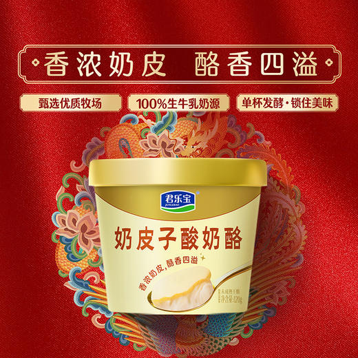【新品上市】君乐宝奶皮子酸奶酪120g 超浓超好吃 商品图0