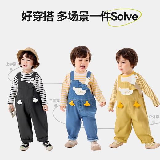 嘟嘟家宝宝背带裤2025春季新款男宝连体裤春装女宝休闲裤子童装潮 商品图2