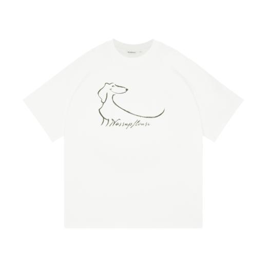 WassupHouse腊肠简笔画印花短袖T恤 商品图7