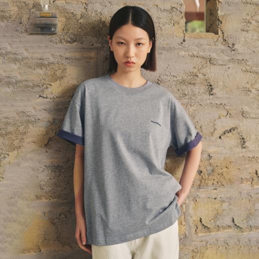 WassupHouse宽松双色短袖T恤 商品图0