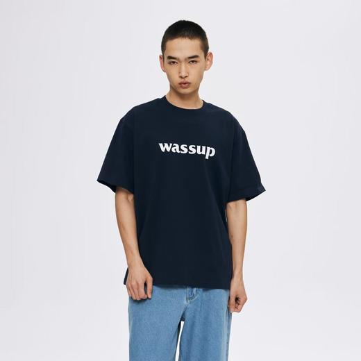 WASSUP基础logo短袖T恤 商品图0