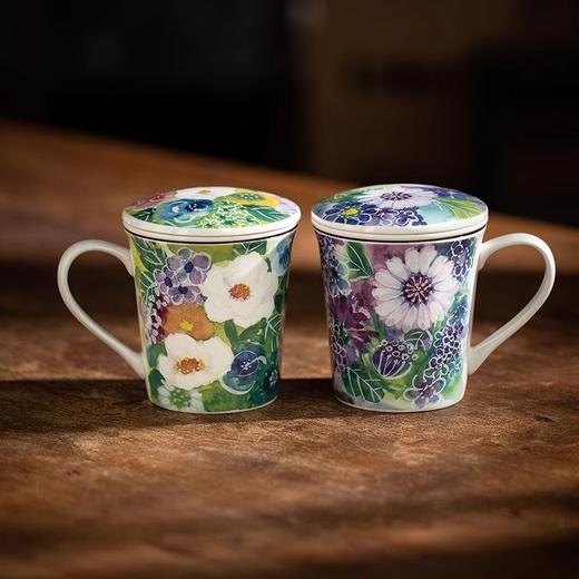 ◇60202◇◇60203◇和蓝蓝彩花粉玫瑰泡茶马克杯 商品图2