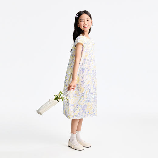 女童短袖连衣裙夏季新款安奈儿童装EG523082 商品图3