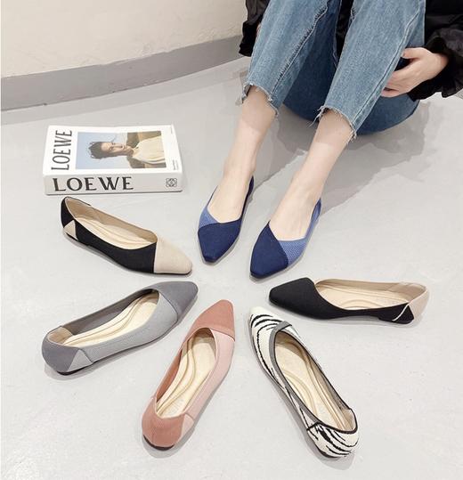 【2025新款平底针织编织鞋王妃鞋】新款平底针织编织鞋外贸跨境豹纹大码鞋  商品图0