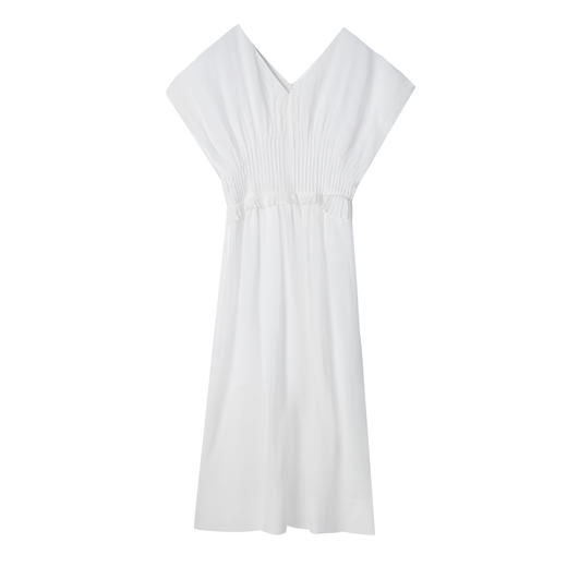 C+IMPRESS/西嘉苎麻蝉翼纱 法式赫本风连衣裙女高级感浪漫度假裙LYQ2502035
 商品图4