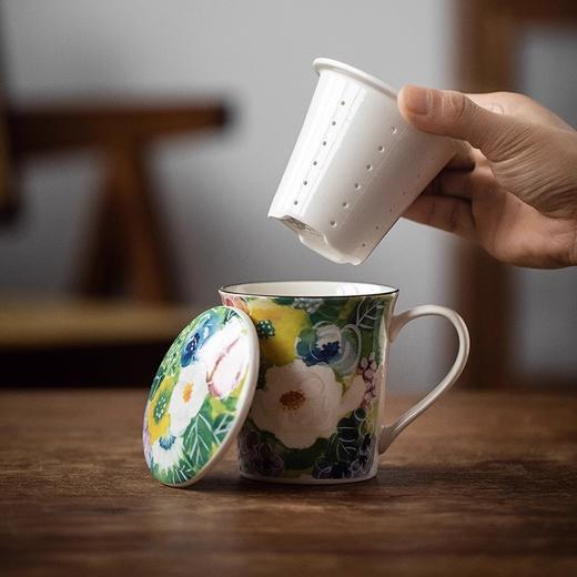 ◇60202◇◇60203◇和蓝蓝彩花粉玫瑰泡茶马克杯 商品图4