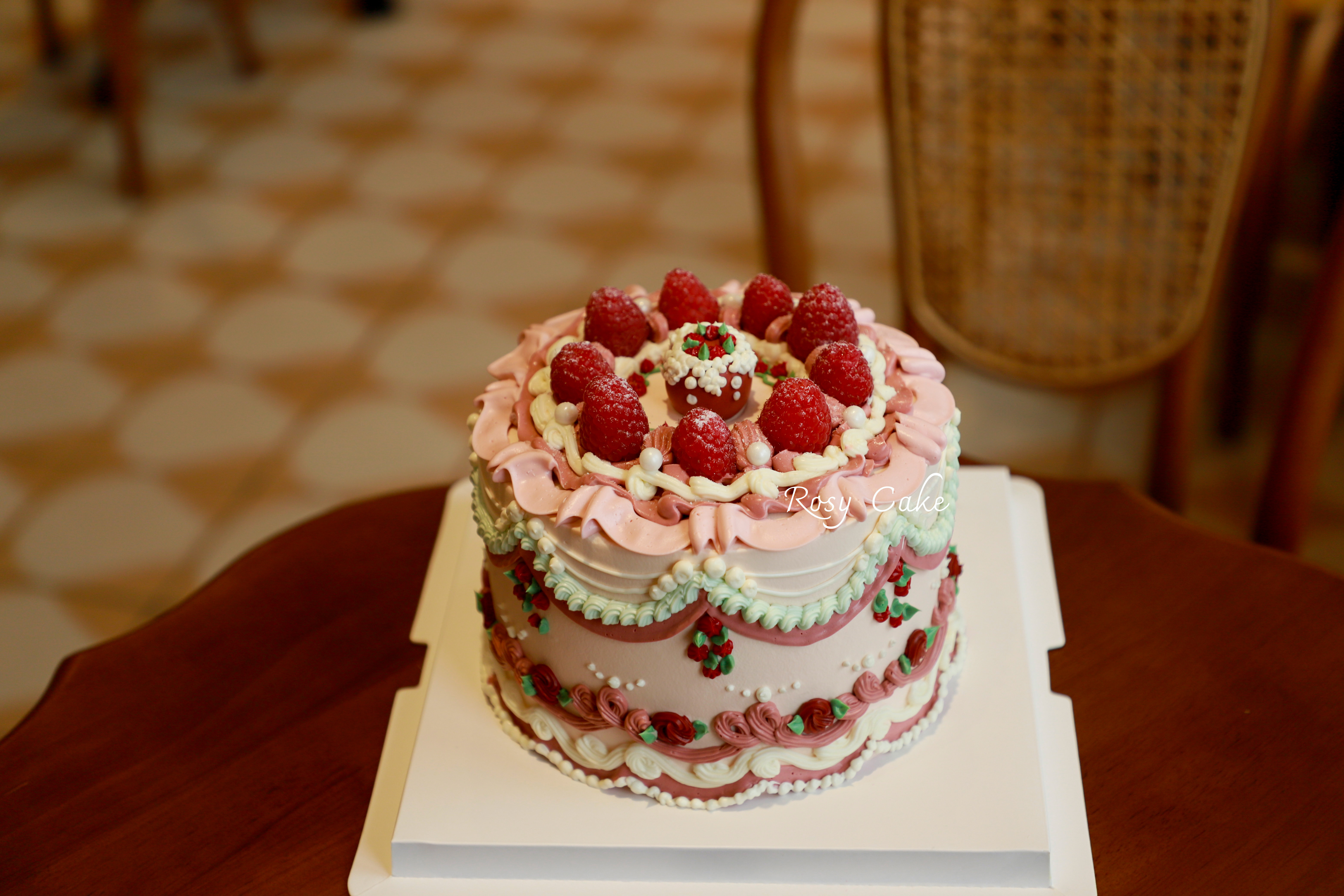 复古裱花树莓款