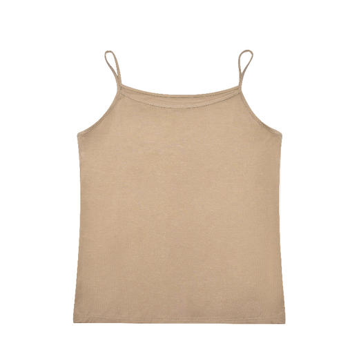 U领吊带优可丝面料舒适透气美背纯色吊带修身时尚百搭打底内搭夏DD1617 商品图0